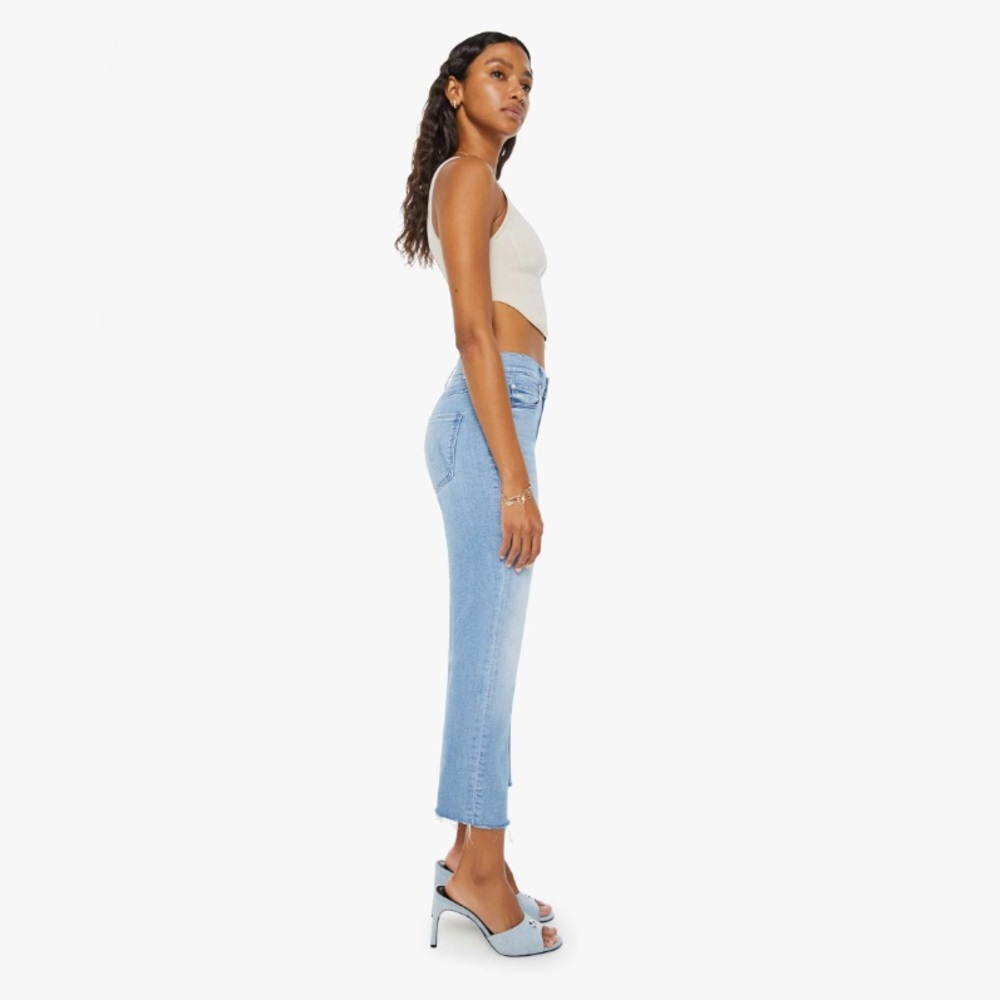 NWT Mother Jeans - The Mid Rise Dazzler Crop Fray - Picture 2 of 5